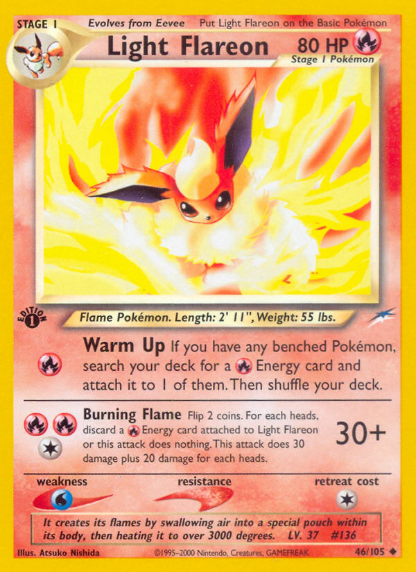Light Flareon 46/105 — Pokémon Neo Destiny