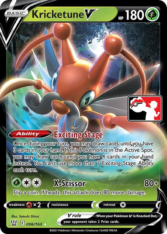 Kricketune V Ultra Rare Prize Pack Series Cards 006/163 NM (Back)