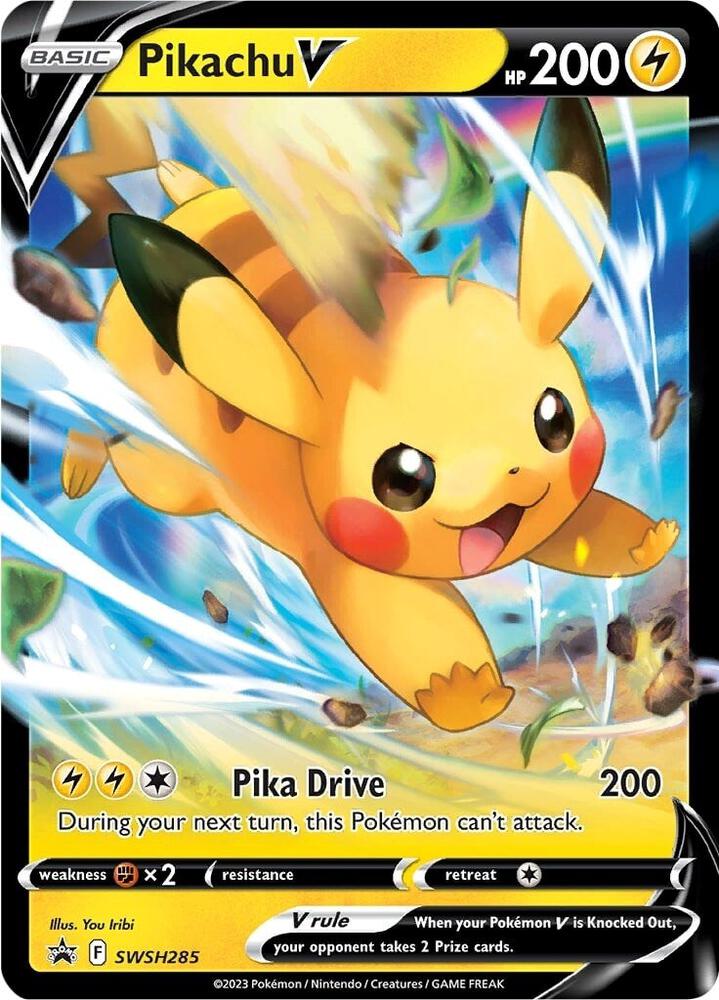 Pikachu V - Promo SWSH: Sword & Shield Promo Cards SWSH285 MP (Back)
