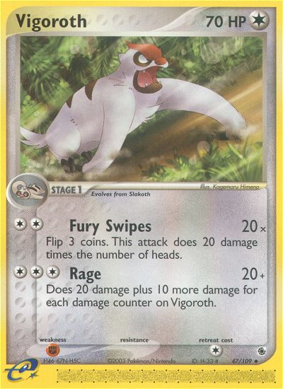 Vigoroth 47/109 — Pokémon EX Ruby & Sapphire