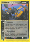 Murkrow 47/100 — Pokémon EX Sandstorm