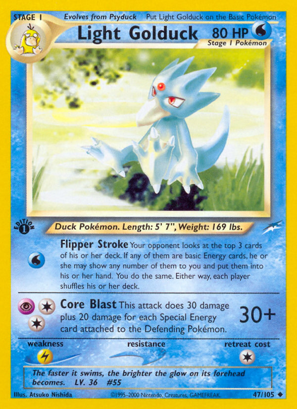 Light Golduck 47/105 — Pokémon Neo Destiny