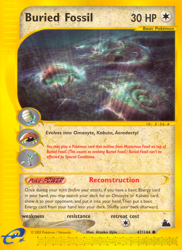Buried Fossil 47/144 — Pokémon Skyridge