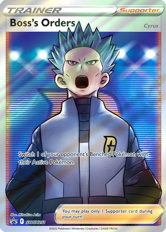 Boss's Orders (Full Art) Promo SWSH: Sword & Shield Promo Cards SWSH251 MP (Back)