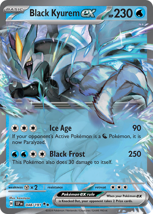 Pokemon Black Kyurem ex Surging Sparks 048/191