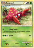 Parasect 48/123 Pokémon HeartGold & SoulSilver (2010) English card — catalogue reference
