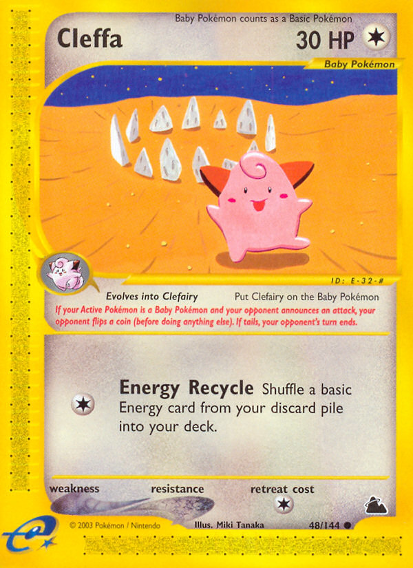 Cleffa 48/144 — Pokémon Skyridge