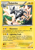 Zebstrika 48/99 Pokémon Next Destinies (2012) English card — catalogue reference