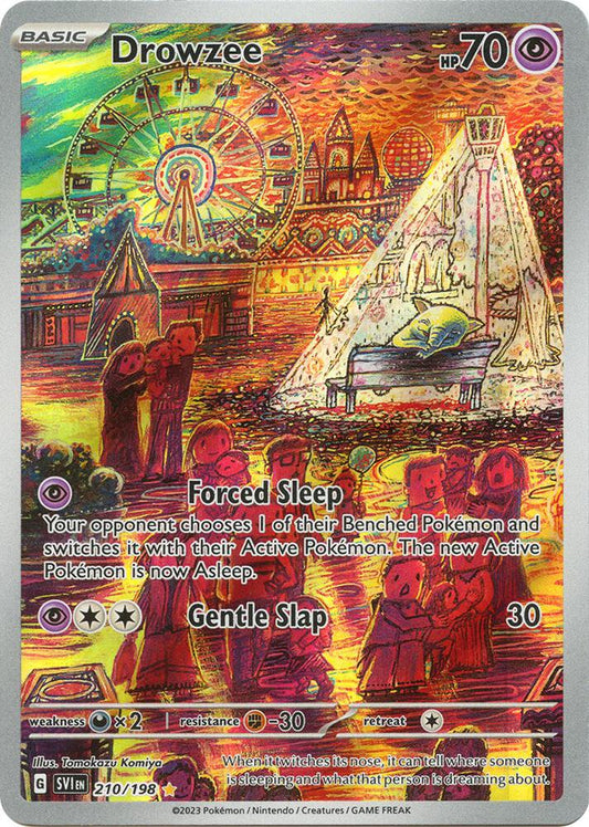 Drowzee Illustration Rare SV01: Scarlet & Violet Base Set 210/198 MP (Back)