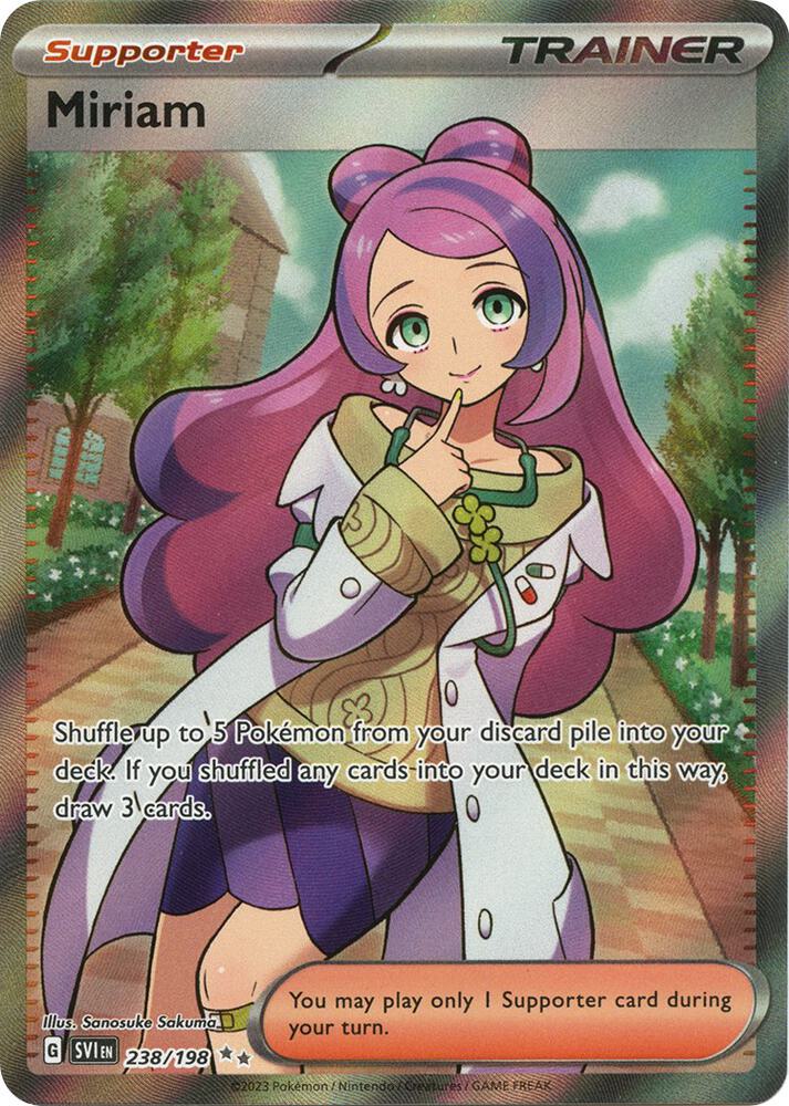 Miriam - Ultra Rare SV01: Scarlet & Violet Base Set 238/198 MP (Back)