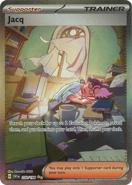 Jacq - Special Illustration Rare SV01: Scarlet & Violet Base Set 250/198 MP (Back)