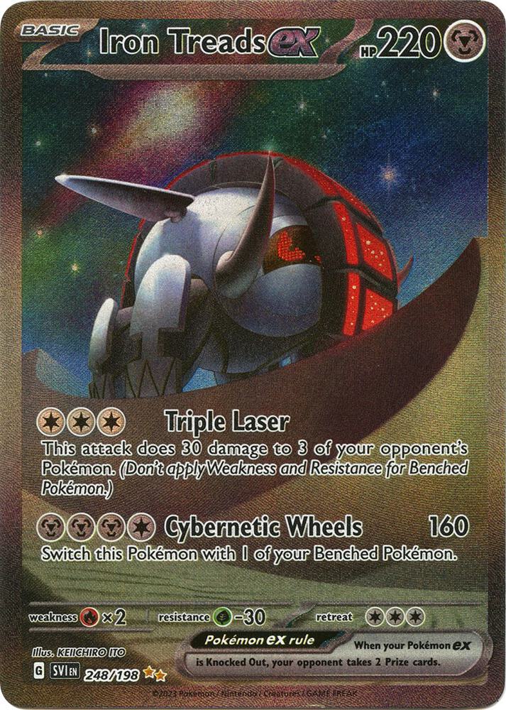 Iron Treads ex - Special Illustration Rare SV01: Scarlet & Violet Base Set 248/198 NM (Back)