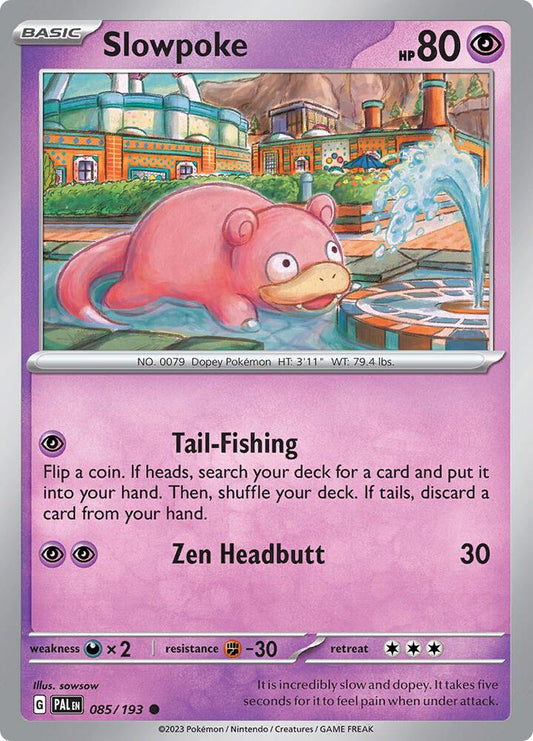Slowpoke Common SV02: Paldea Evolved 085/193 MP (Back)