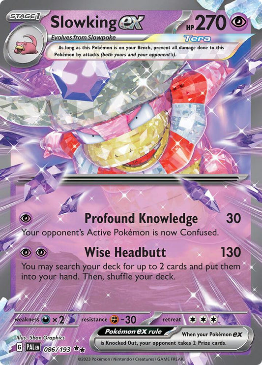 Slowking ex - Double Rare SV02: Paldea Evolved 086/193 MP (Back)