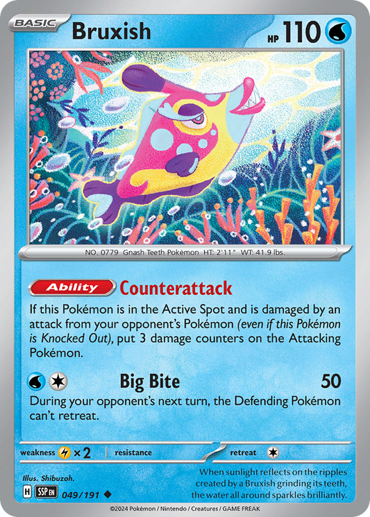 Pokemon Bruxish Surging Sparks 049/191