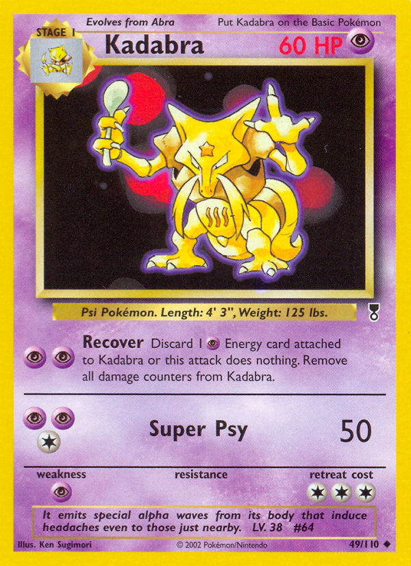 Kadabra 49/110 — Pokémon Legendary Collection