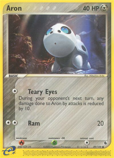 Aron 49/109 — Pokémon EX Ruby & Sapphire