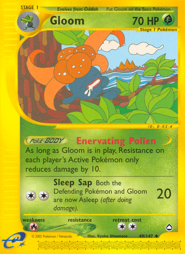 Gloom 49/147 — Pokémon Aquapolis