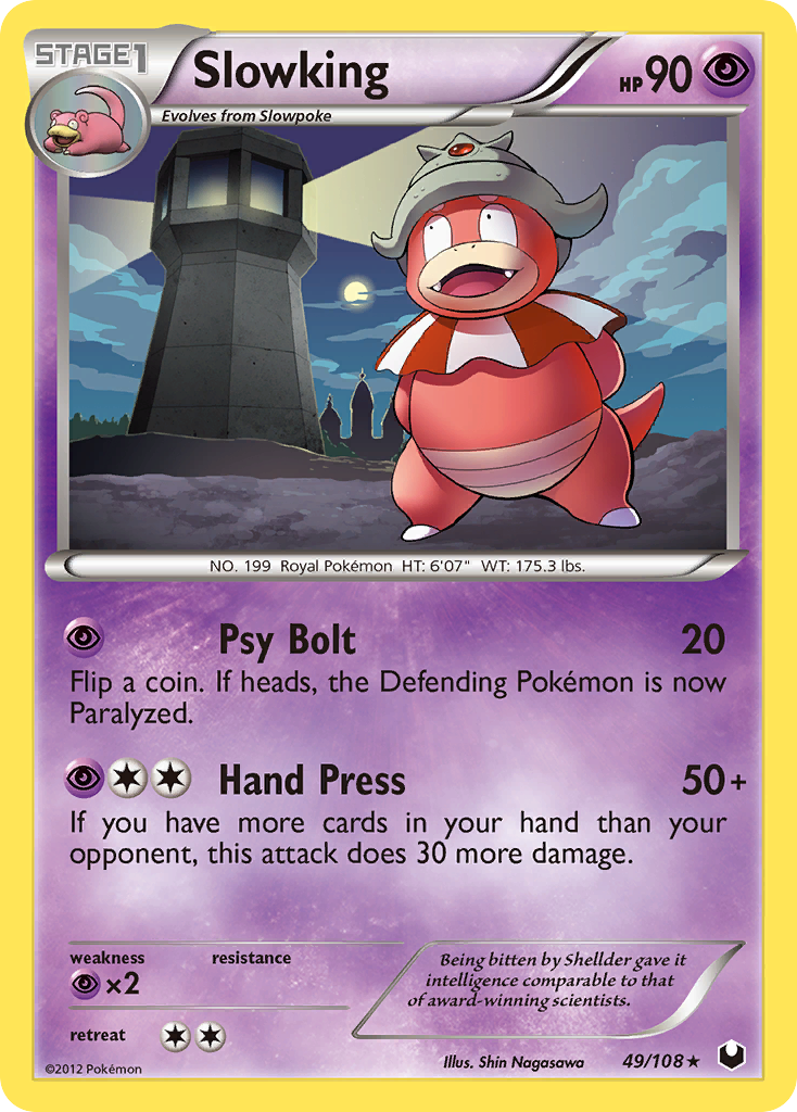 Slowking 49/108 Pokémon Dark Explorers (2012) English card — catalogue reference