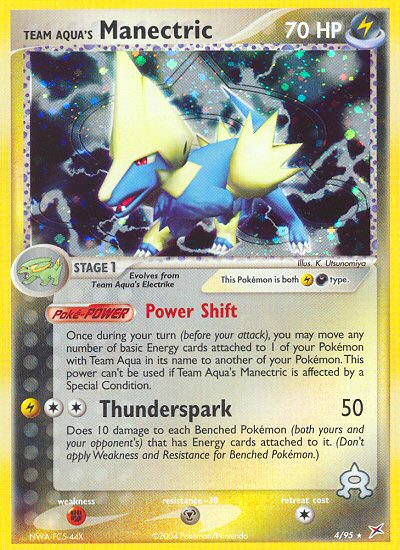Team Aqua's Manectric 4/95 — Pokémon EX Team Magma vs Team Aqua