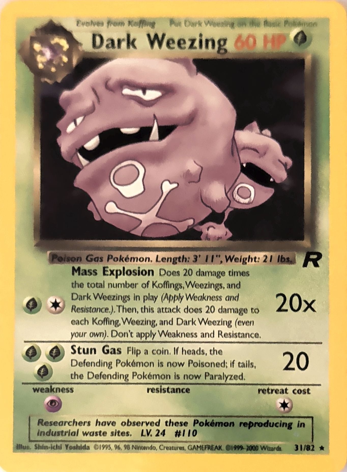 Dark Weezing (31) Rare Team Rocket 31/82 MP