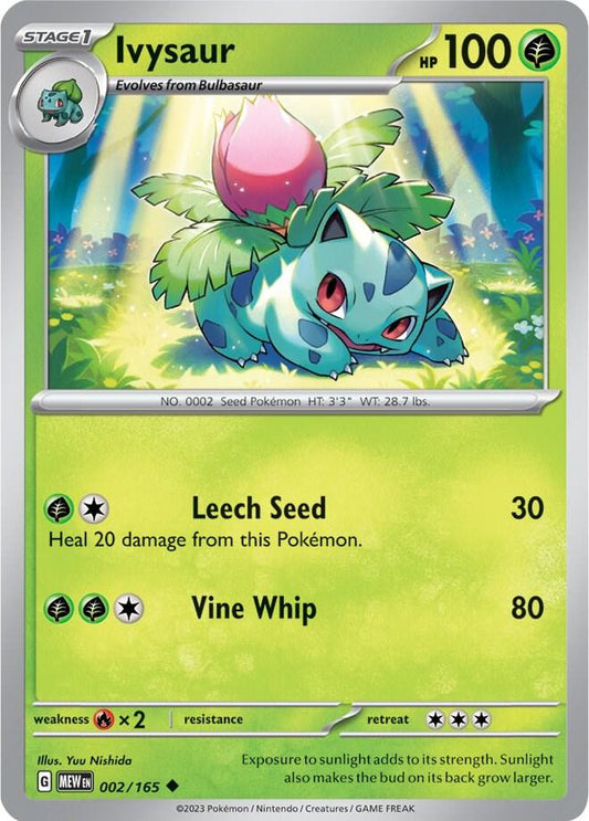 Ivysaur - Uncommon SV: Scarlet & Violet 151 002/165 MP (Back)