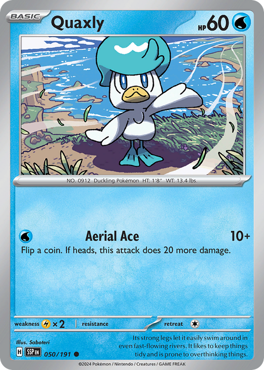 Pokemon Quaxly Surging Sparks 050/191