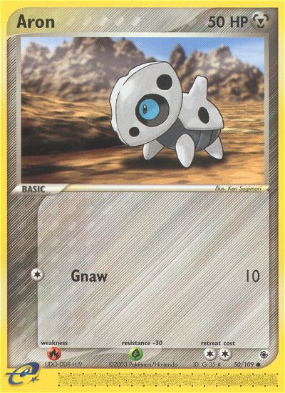 Aron 50/109 — Pokémon EX Ruby & Sapphire