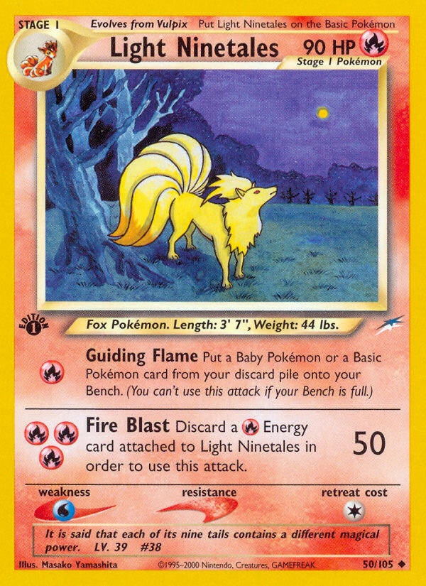 Light Ninetales 50/105 — Pokémon Neo Destiny