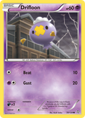 Drifloon 50/124 Pokémon Dragons Exalted (2012) English card — catalogue reference