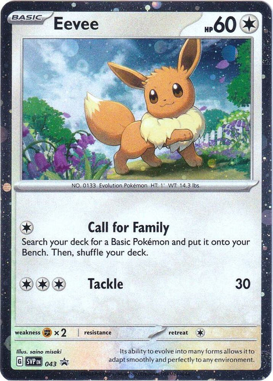 Eevee Promo SV: Scarlet & Violet Promo Cards 043 NM (Back)