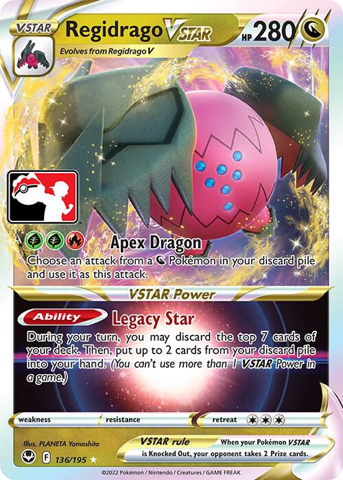 Regidrago VSTAR Ultra Rare Prize Pack Series Cards 136/195 NM (Back)