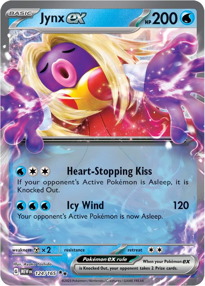 Jynx ex Double Rare SV: Scarlet & Violet 151 124/165 MP (Back)