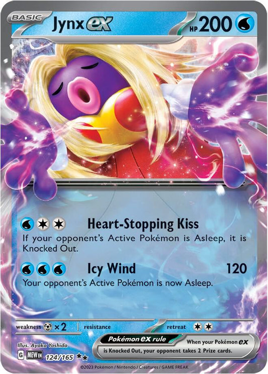 Jynx ex Double Rare SV: Scarlet & Violet 151 124/165 MP (Back)