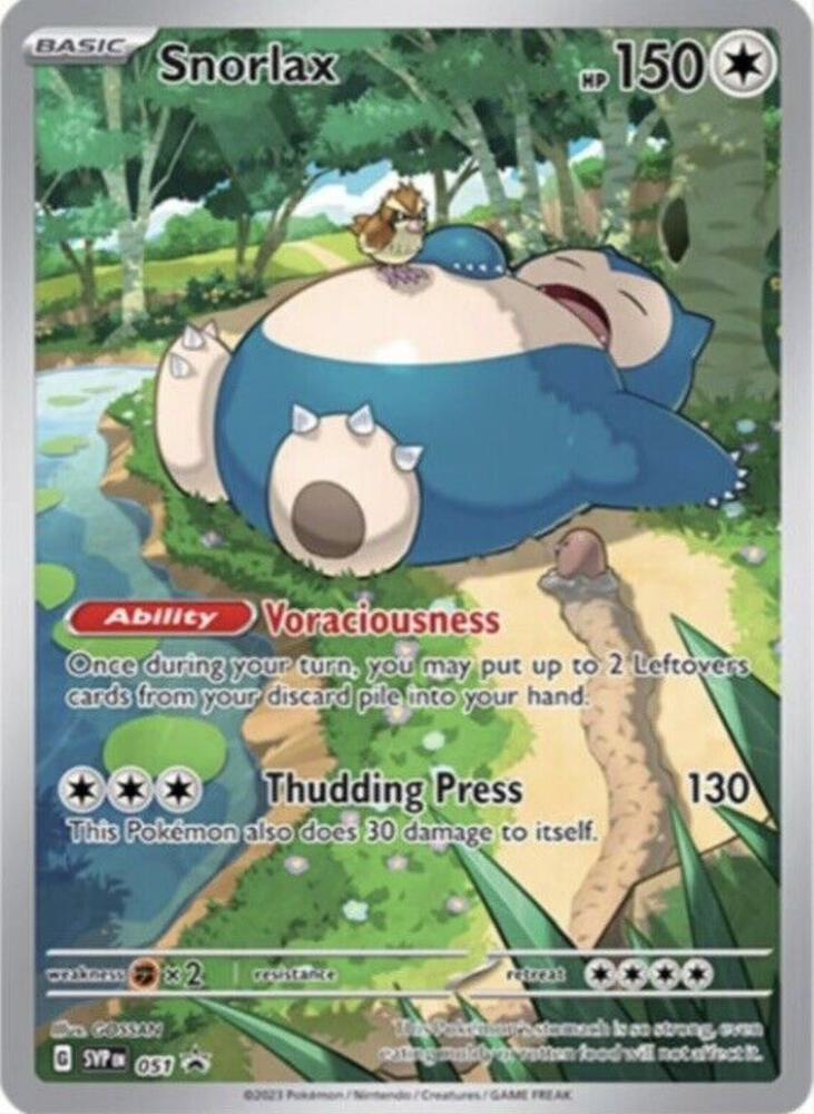 Snorlax - Promo SV: Scarlet & Violet Promo Cards 051 MP (Back)