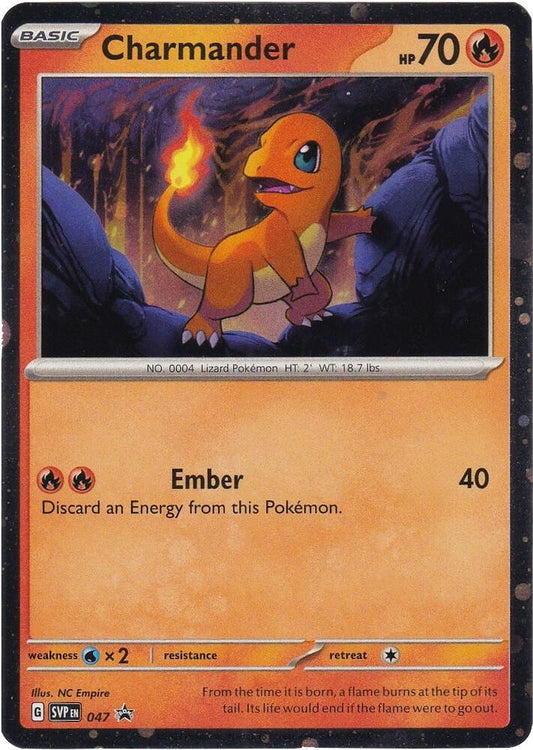 Charmander - (Cosmos Holo) Promo SV: Scarlet & Violet Promo Cards 047 MP (Back)