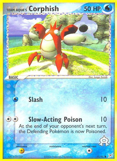 Team Aqua's Corphish 51/95 — Pokémon EX Team Magma vs Team Aqua