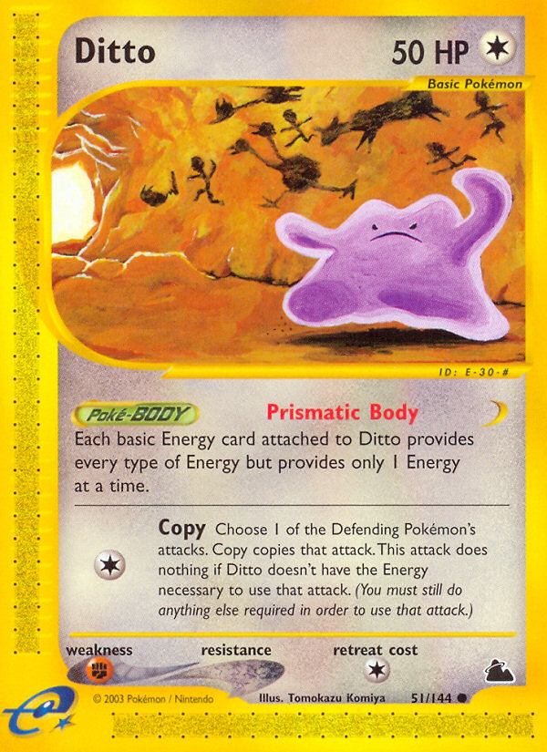 Ditto 51/144 — Pokémon Skyridge