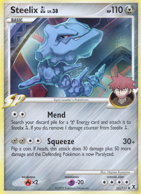 Steelix GL 51/111 Pokémon Rising Rivals (2009) English card — catalogue reference