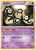 Unown 51/102 Pokémon Triumphant (2010) English card — catalogue reference