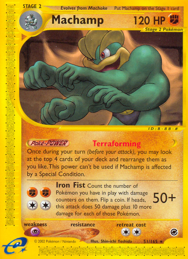 Machamp 51/165 — Pokémon Expedition Base Set