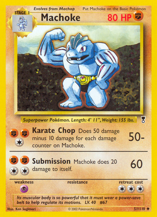 Machoke 51/110 — Pokémon Legendary Collection