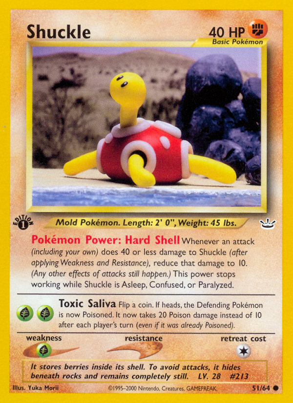 Shuckle 51/64 — Pokémon Neo Revelation