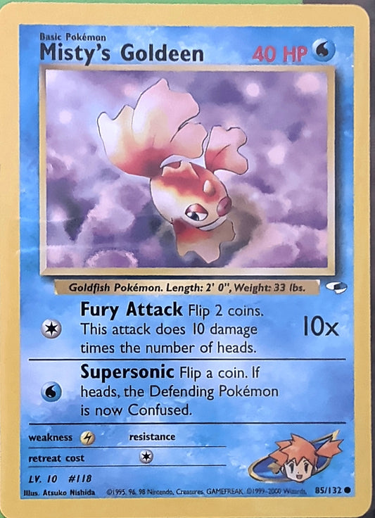 Misty's Goldeen (85) Common Gym Heroes 085/132 MP