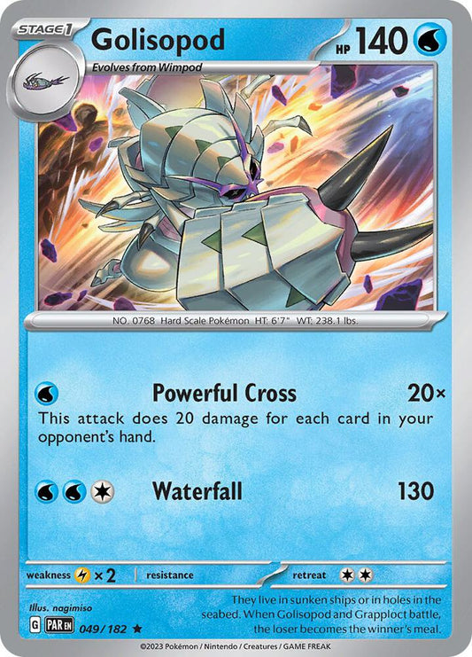 Golisopod Rare SV04: Paradox Rift 049/182 MP (Back)
