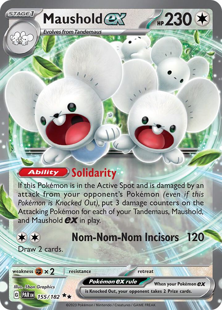 Maushold ex Double Rare SV04: Paradox Rift 155/182 MP (Back)