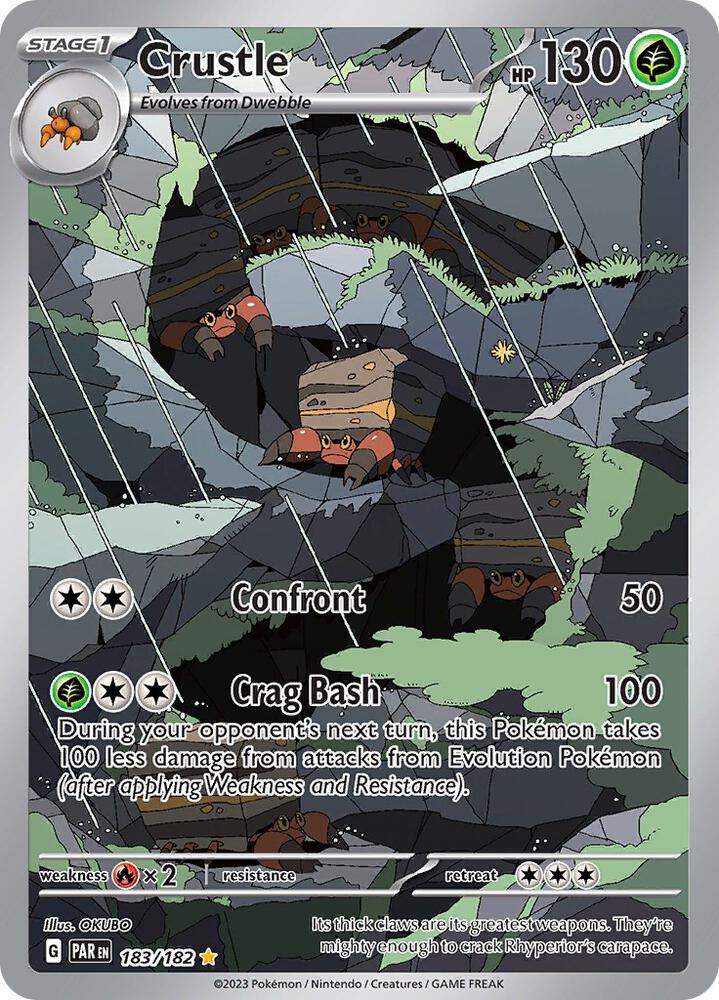 Crustle - Illustration Rare SV04: Paradox Rift 183/182 MP (Back)