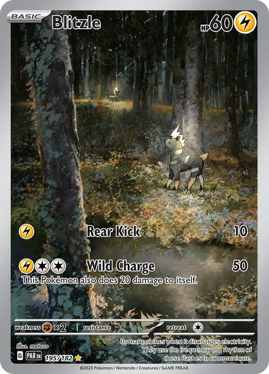 Blitzle - Illustration Rare SV04: Paradox Rift 195/182 MP (Back)