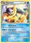 Vaporeon 52/95 Pokémon Call of Legends (2011) English card — catalogue reference