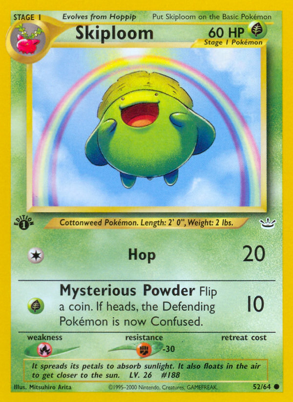 Skiploom 52/64 — Pokémon Neo Revelation